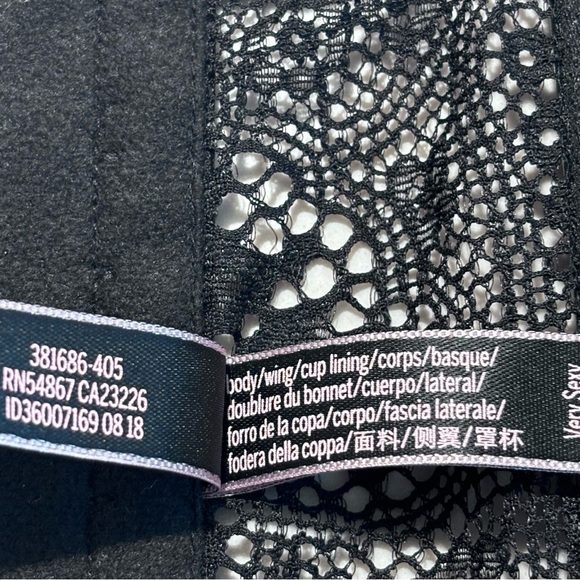 VICTORIA’S SECRET Sz 32C Bra Bustier Faux Leather Adjustable Back And Straps - Picture 10 of 11